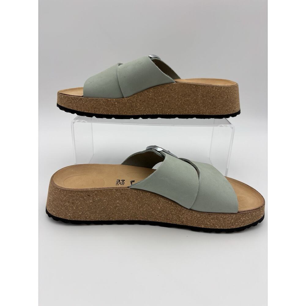 Papillio by Birkenstock Almina Platform Two Strap Sandal Blue Size 39 Narrow / 8 - Picture 14 of 14